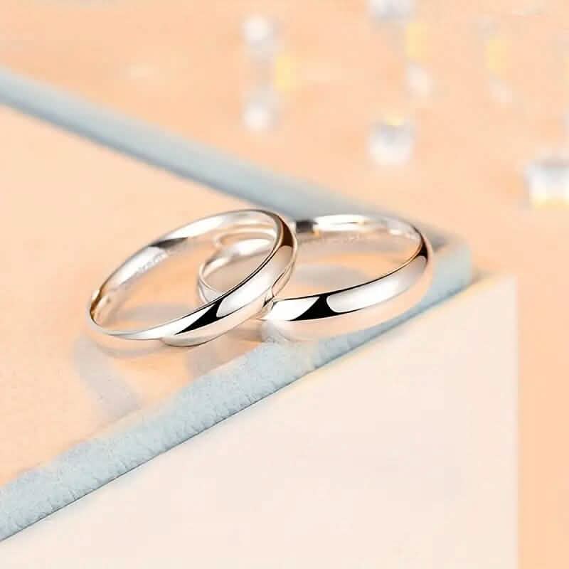 Silver Tone Classic Domed Wedding Band Ring Rings - Tophatter Daily Deals