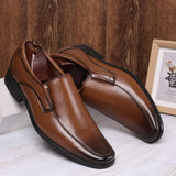 Elegant Men's Dress Shoes Brown Men Dresses Shoes - Tophatter Daily Deals