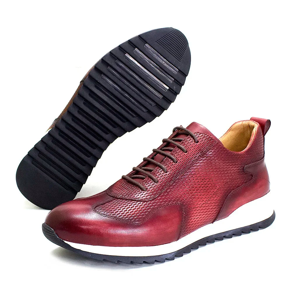 Elegant Sneakers Lace-Up Comfortable Sport Breathable Shoes Men Sneakers - Tophatter Daily Deals