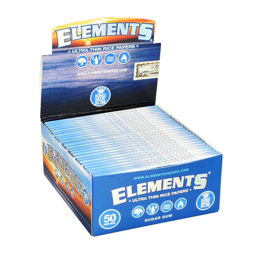 Elements Ultra Thin Rice Rolling Papers Full Box Kingsize Slim Rolling Papers - Tophatter Daily Deals