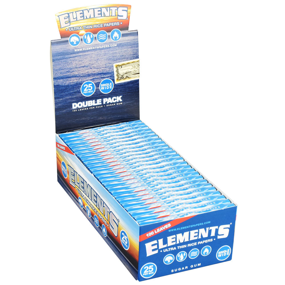 Elements Ultra Thin Rice Rolling Papers Full Box Single Wide Rolling Papers - Tophatter Daily Deals
