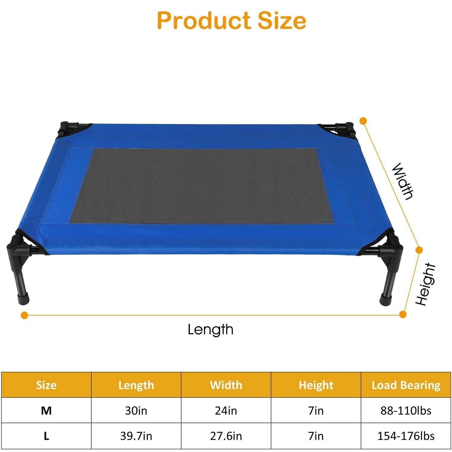 Elevated Dog Cot Bed Pet Supplies - Tophatter Daily Deals