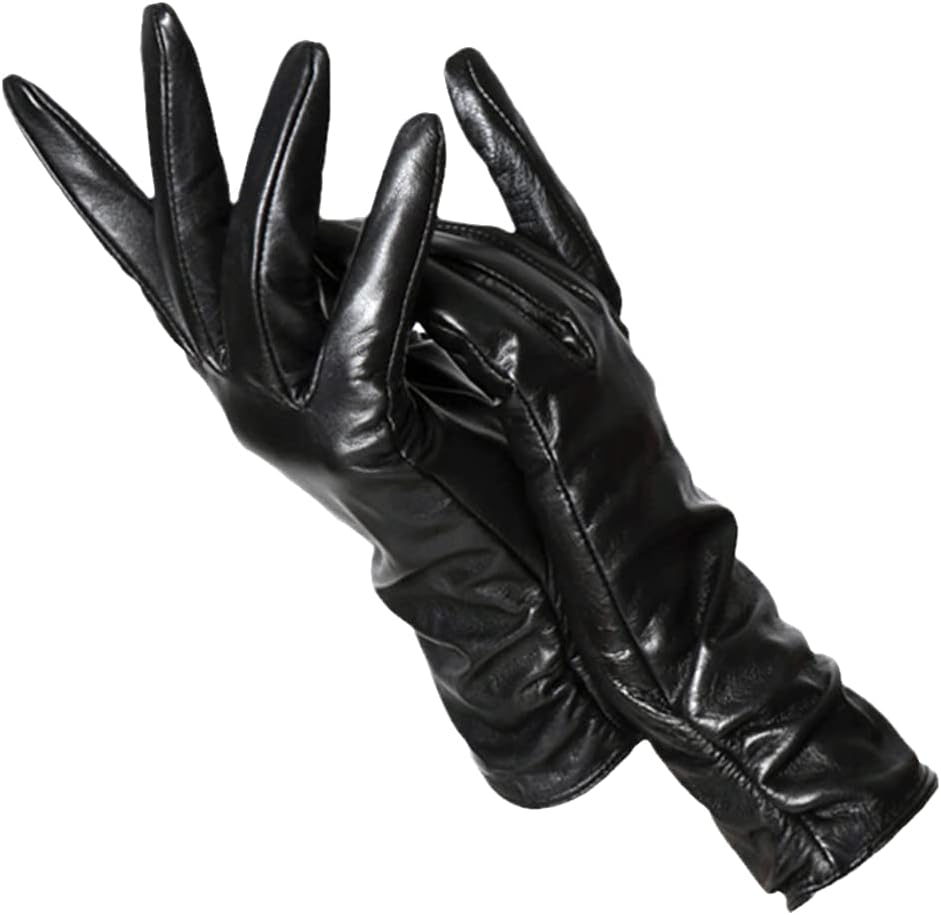 Soft Classic Women Leather Gloves - Tailored Wool Lined Black - Tophatter Daily Deals