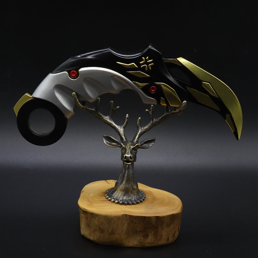 Creative Metal Elk Head Wooden Stand - Tophatter Daily Deals