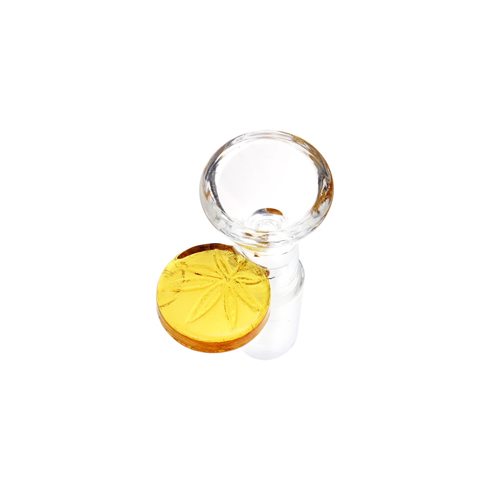 Embossed Leaf Herb Slide Bong Bowls - Tophatter Daily Deals