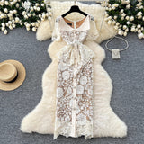 Women Beaded Diamonds Embroidery Evening Midi Dress Midi Dresses - Tophatter Daily Deals