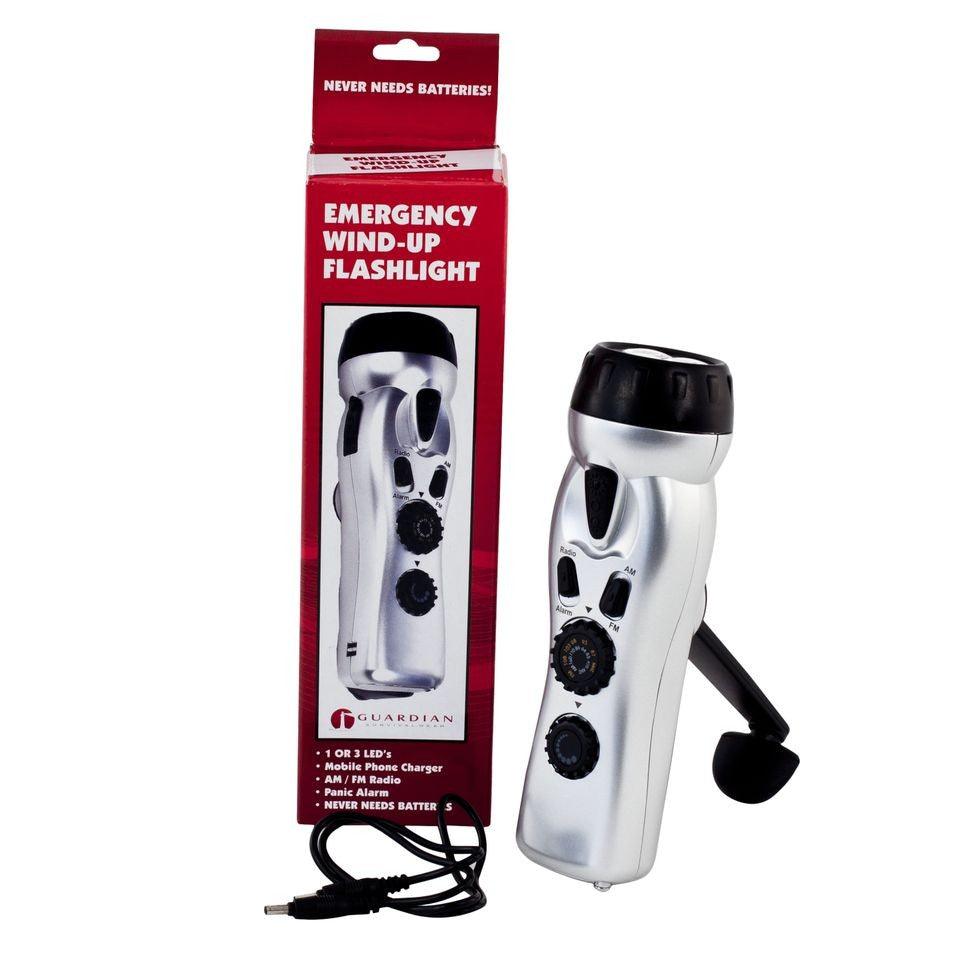 Flashlight with Am/Fm Radio, Siren, and Cell Phone Charger Survival - Tophatter Daily Deals