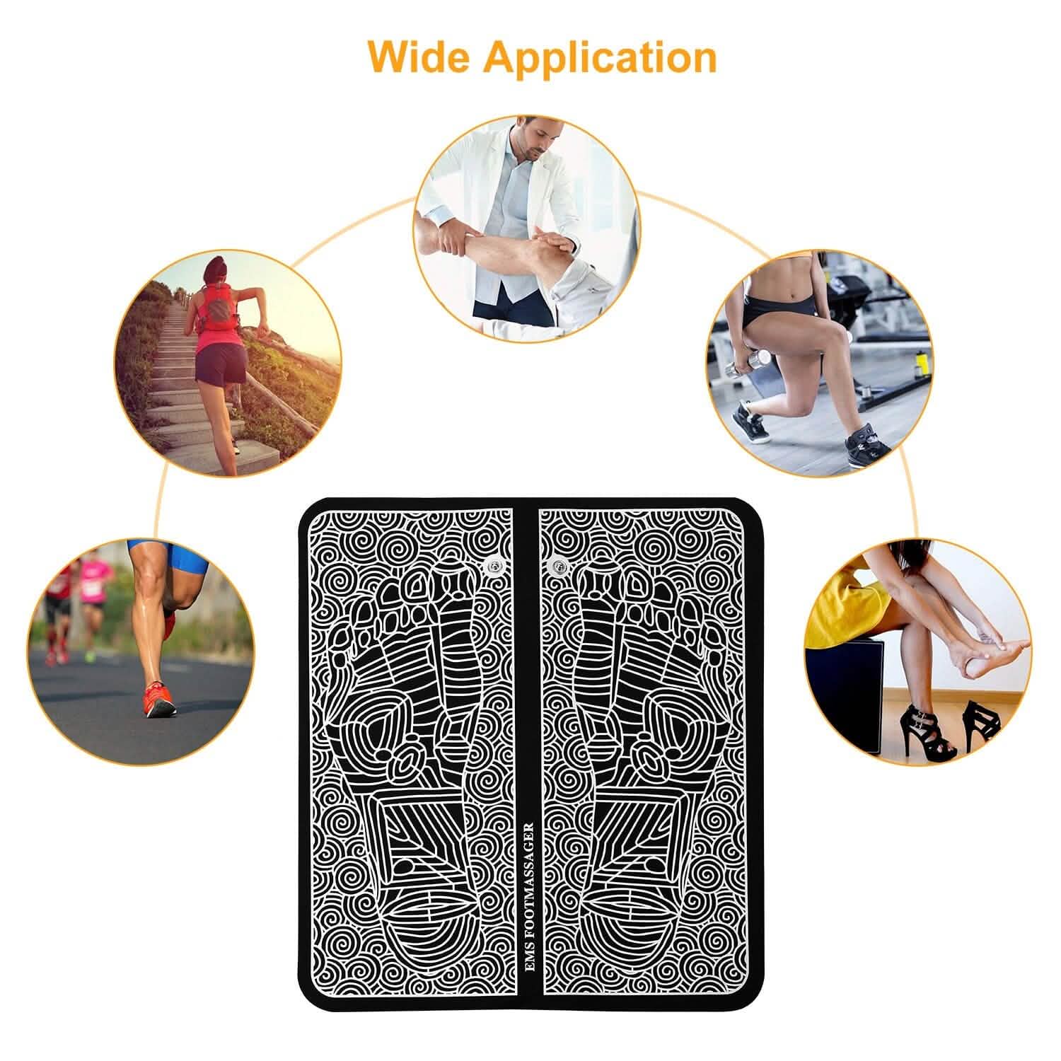 EMS Foot Massage Pad Electric Stimulator Health & Wellness - Tophatter Daily Deals