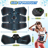 EMS Muscle Stimulator LCD Screen USB Rechargeable Portable Trainer Fitness & Exercise - Tophatter Daily Deals