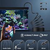 1920p HD Endoscope Inspection Camera with 8 Level LED Light, IP67, for iPhone and Android Cameras & Drones - Tophatter Daily Deals