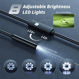 1920p HD Endoscope Inspection Camera with 8 Level LED Light, IP67, for iPhone and Android Cameras & Drones - Tophatter Daily Deals