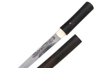 Ebony Dragon Handforged Tanto Tanto - Tophatter Daily Deals