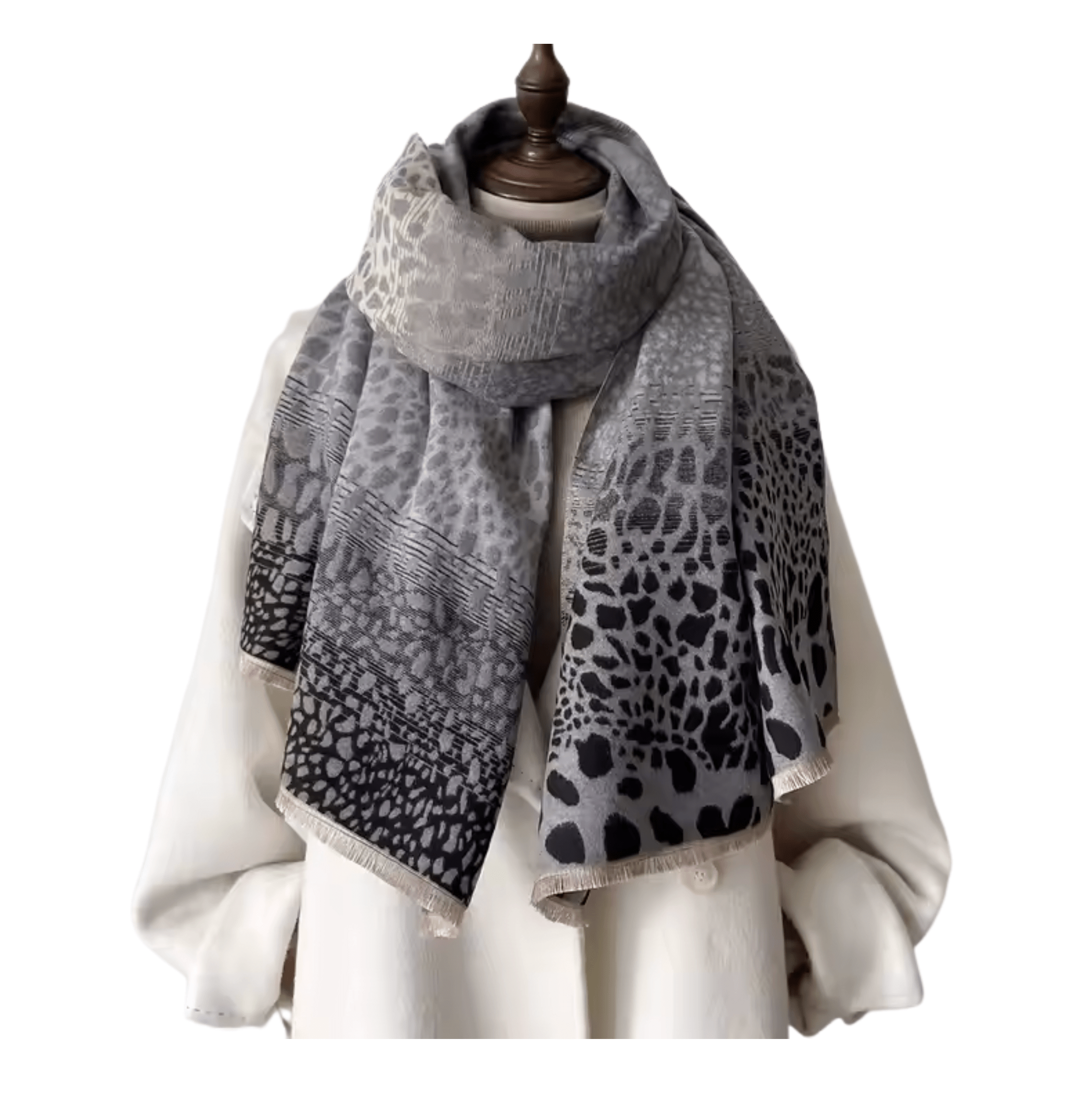 Elegant Gradient Leopard Print Scarf Multi Scarves - Tophatter Daily Deals