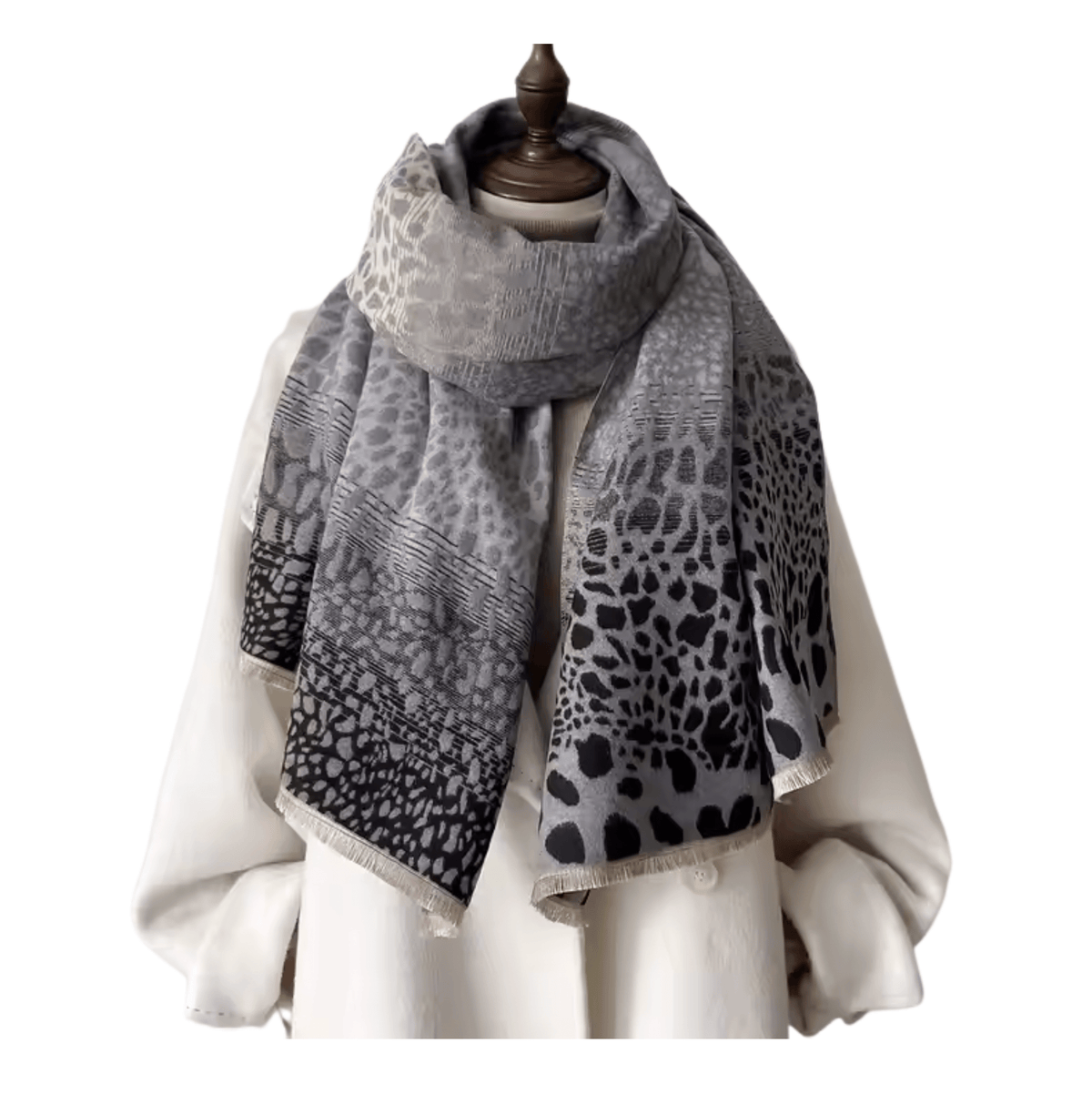 Elegant Gradient Leopard Print Scarf Multi Scarves - Tophatter Daily Deals