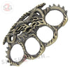 Enter the Dragon Flames Knuckles Fantasy Paperweight - Bronze Belt Buckle - Tophatter Daily Deals