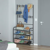 Entryway Coat Hat Rack Shoe Storage Shelf Storage & Organization - Tophatter Daily Deals