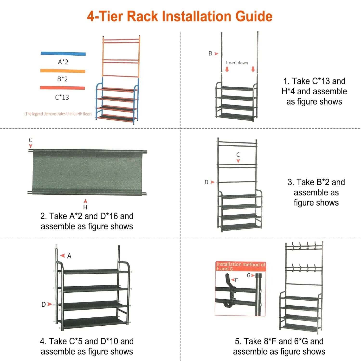 Entryway Coat Hat Rack Shoe Storage Shelf Storage & Organization - Tophatter Daily Deals