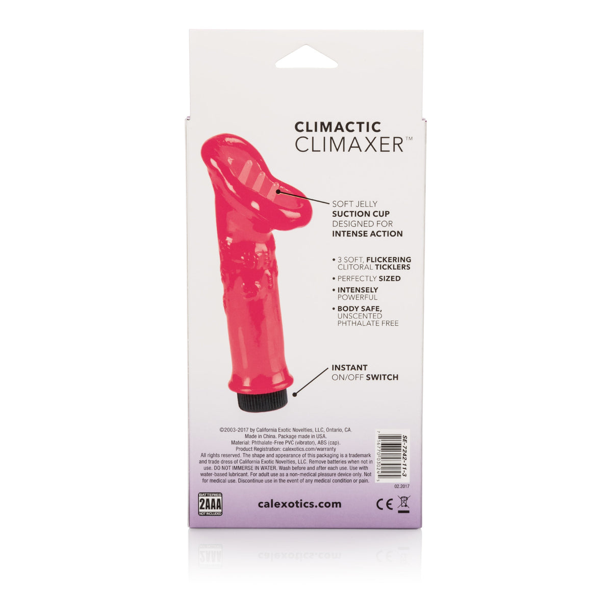 Climatic Climaxer Soft Suction Cup Erotic > Sex Toys For Ladies > Clitoral Vibrators and Stimulators - Tophatter Daily Deals