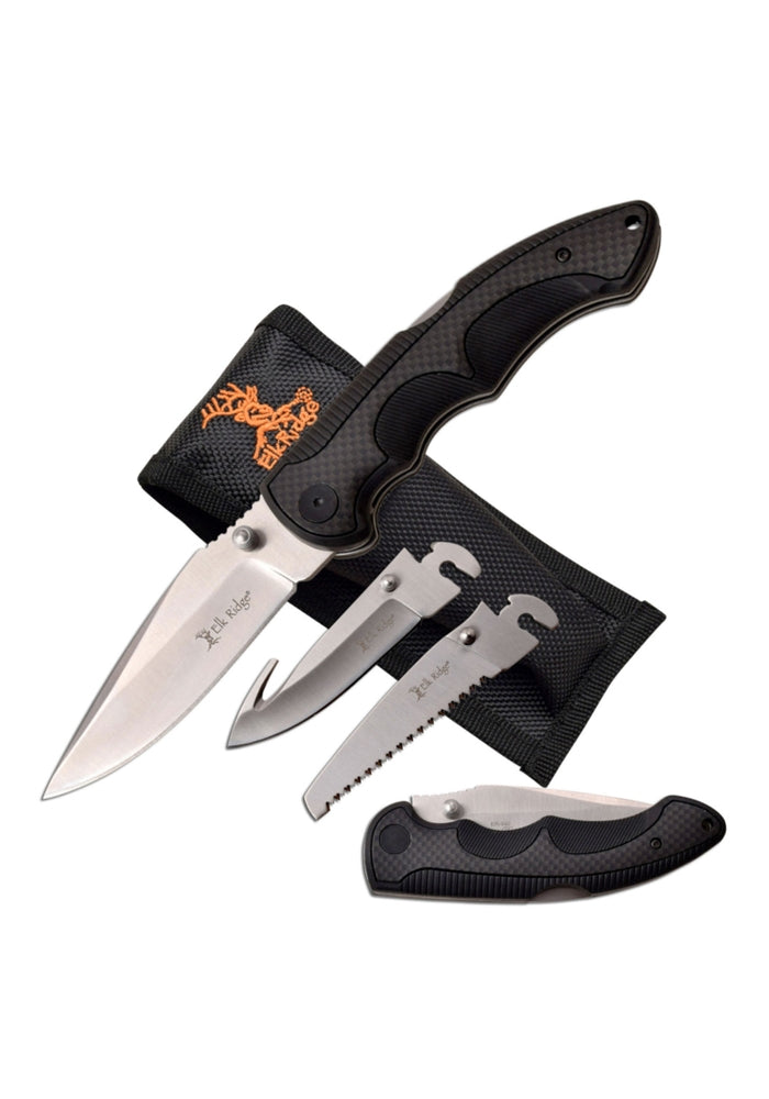 ELK RIDGE XCHANGE MANUAL FOLDING KNIFE - INTERCHANGEABLE BLADES - Tophatter Daily Deals