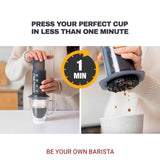 Espresso Coffee Machine - Quickly Makes Delicious Coffee Without Bitterness 1 to 3 Cups Per Pressing Home - Tophatter Daily Deals