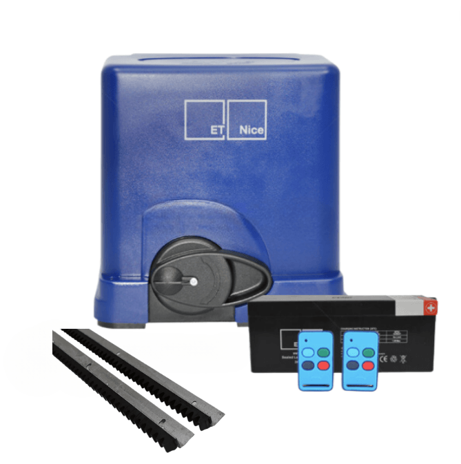 ET DRIVE 300 GATE MOTOR KIT W/ STEEL RACKS - Tophatter's Army Deals AUTOMATION - Tophatter Daily Deals