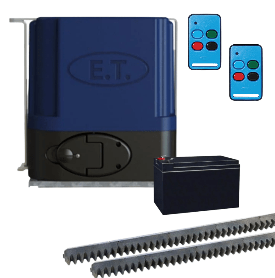ET DRIVE 500 ON PLATE GATE MOTOR KIT W/ STEEL RACK - Tophatter's Army Deals AUTOMATION - Tophatter Daily Deals