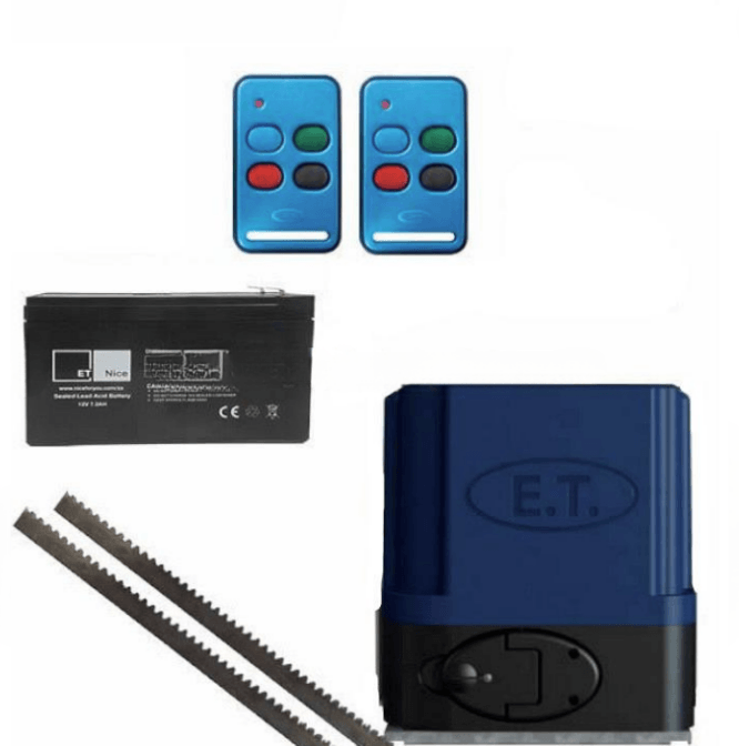 ET DRIVE 600 ACDC GATE MOTOR W/ STEEL RACKS - Tophatter's Army Deals AUTOMATION - Tophatter Daily Deals