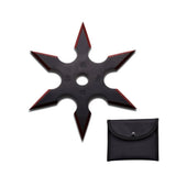 4-INCH 6 Points Throwing Star with Pouch - Tophatter's Inc. Daily Deals Online Red Knife - Tophatter Daily Deals