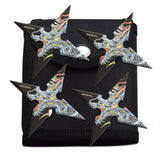 4-INCH 4 Points Throwing Stars with Pouch - 4 Pack Knife - Tophatter Daily Deals