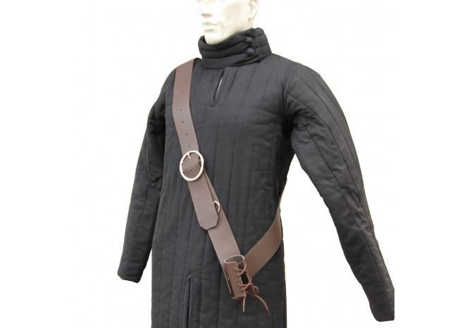 European Dark Gentry Leather Baldric historical period - Tophatter Daily Deals