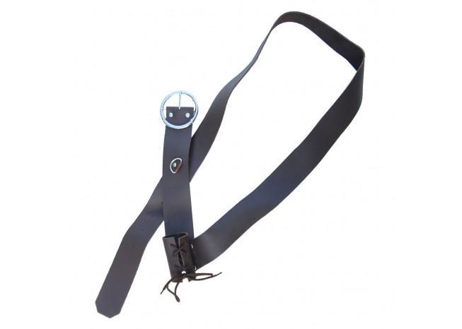European Dark Gentry Leather Baldric historical period - Tophatter Daily Deals