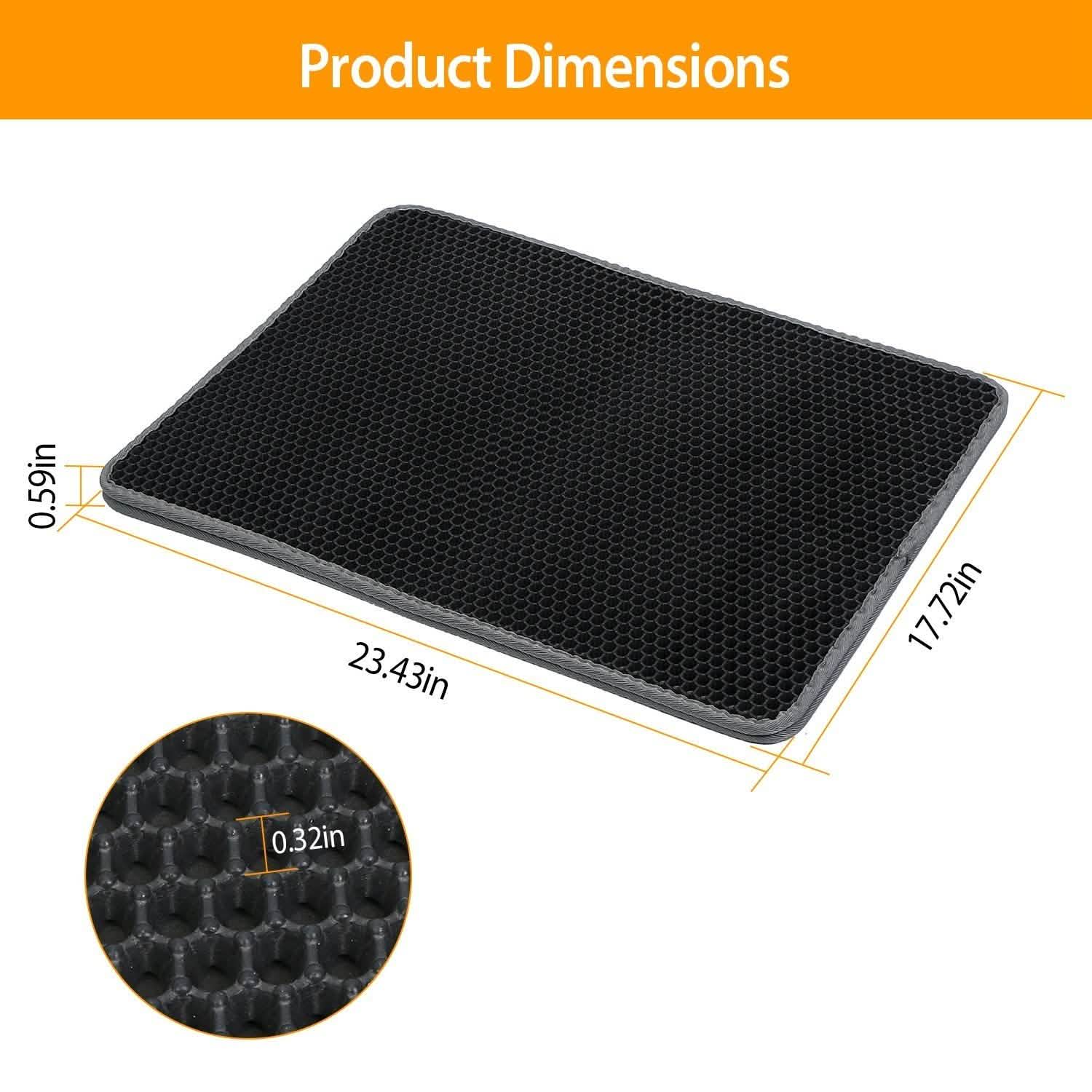 EVA Honeycomb Double Layer Cat Litter Mat Pet Supplies - Tophatter Daily Deals