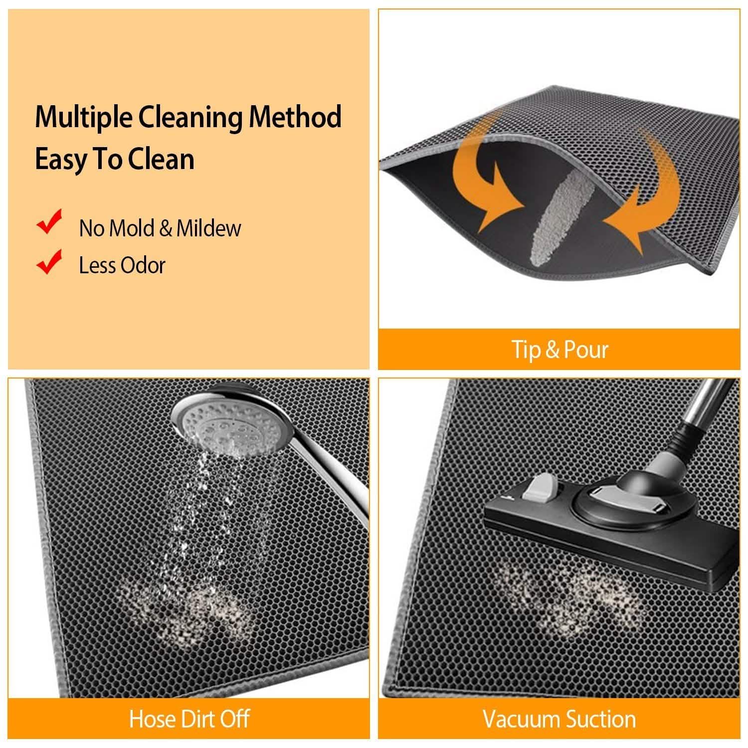 EVA Honeycomb Double Layer Cat Litter Mat Pet Supplies - Tophatter Daily Deals