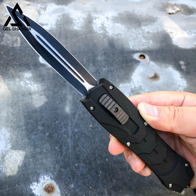 Everyday OTF Carry Combat Knives-GS01 Black Pocket Knives - Tophatter Daily Deals