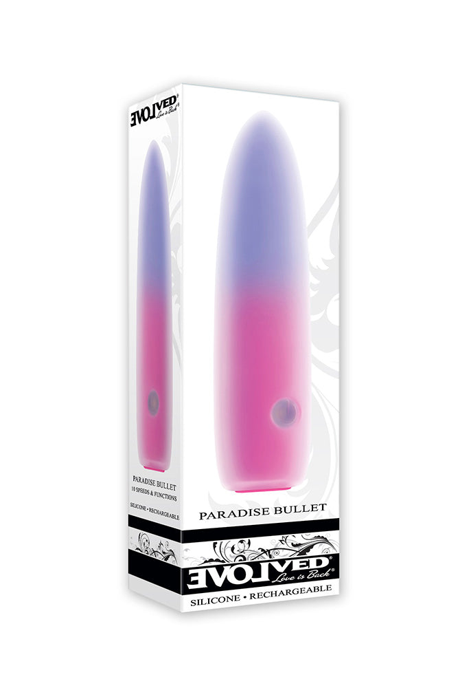 Evolved - Paradise Bullet Vibrator - Pink/Purple Sex Toy - Tophatter Daily Deals