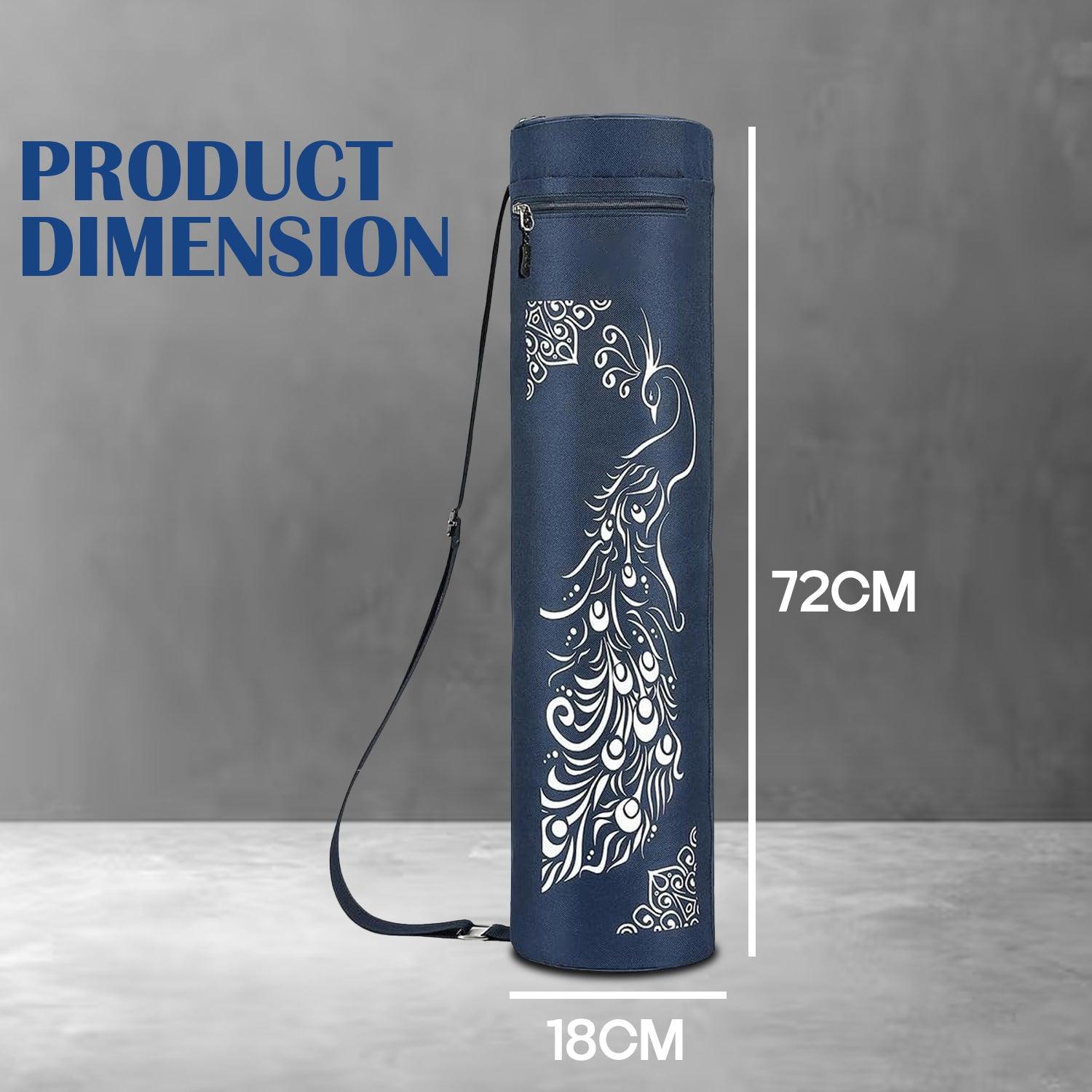 Yoga Mat Bag - Full-zip Exercise Yoga Mat Carry Bag Durable Waterproof Oxford Cloth With 2 Cargo Pockets | Extra Wide | Adjustable Shoulder Strap Yoga - Tophatter Daily Deals