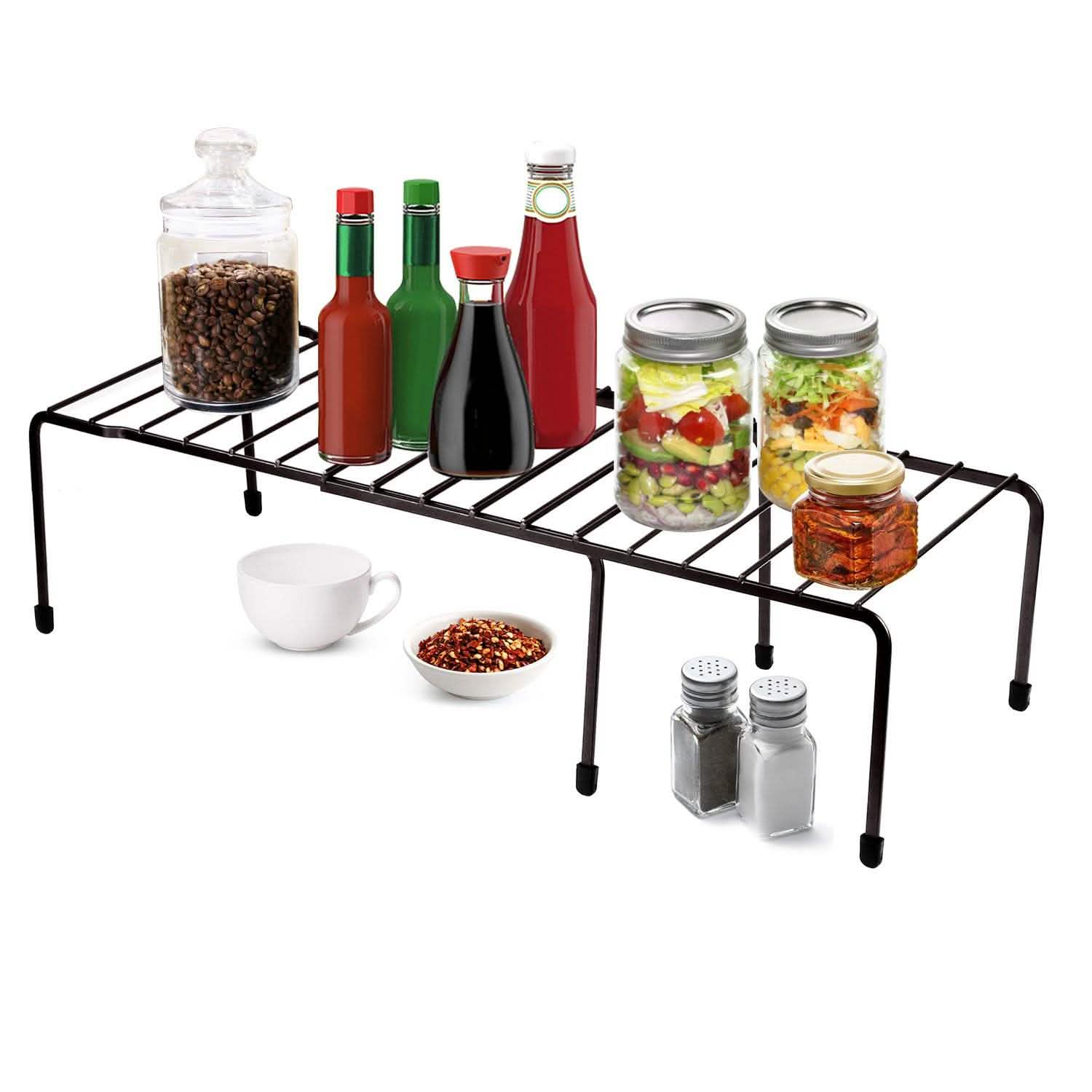 Expandable Kitchen Counter Metal Cabinet Kitchen Storage - Tophatter Daily Deals