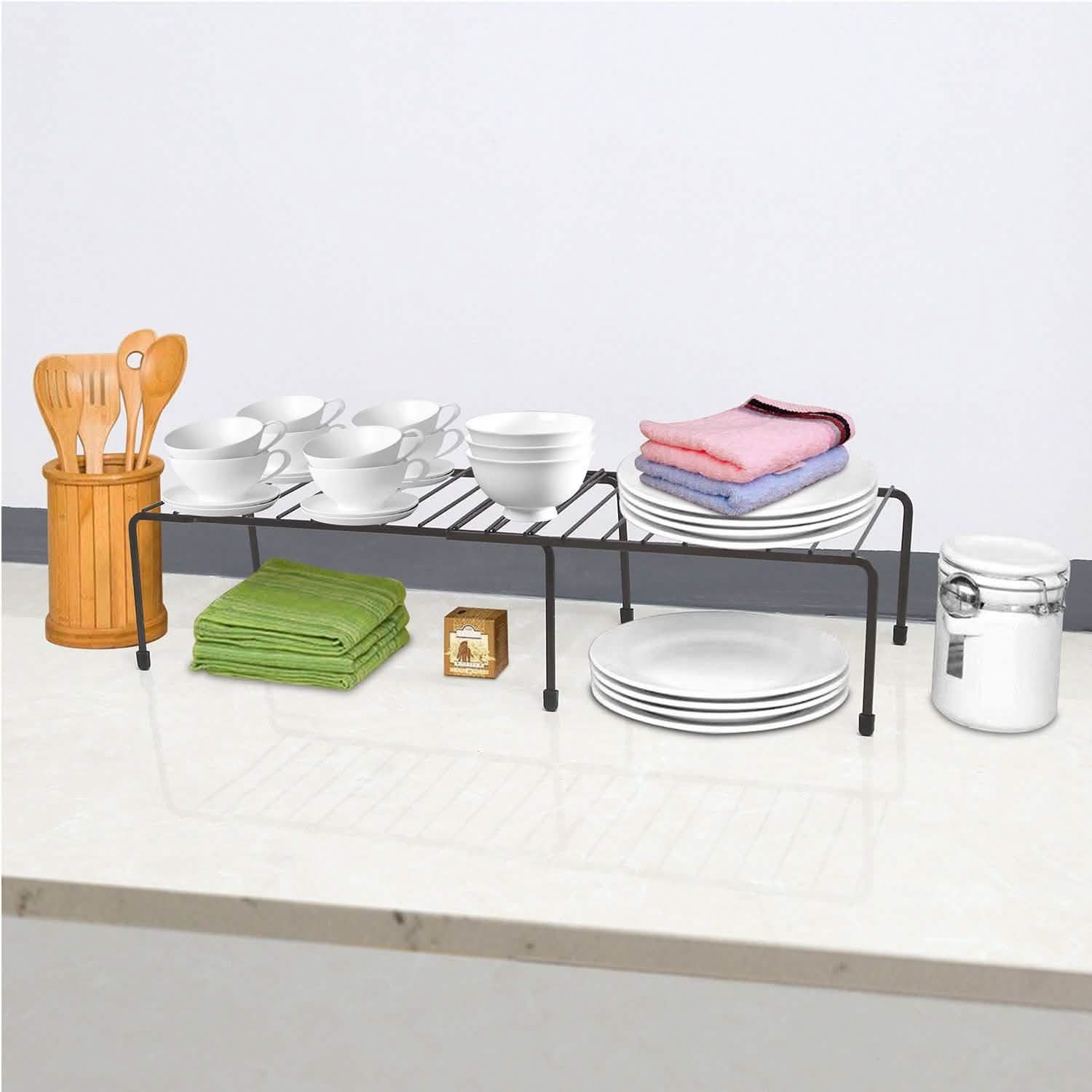 Expandable Kitchen Counter Metal Cabinet Kitchen Storage - Tophatter Daily Deals
