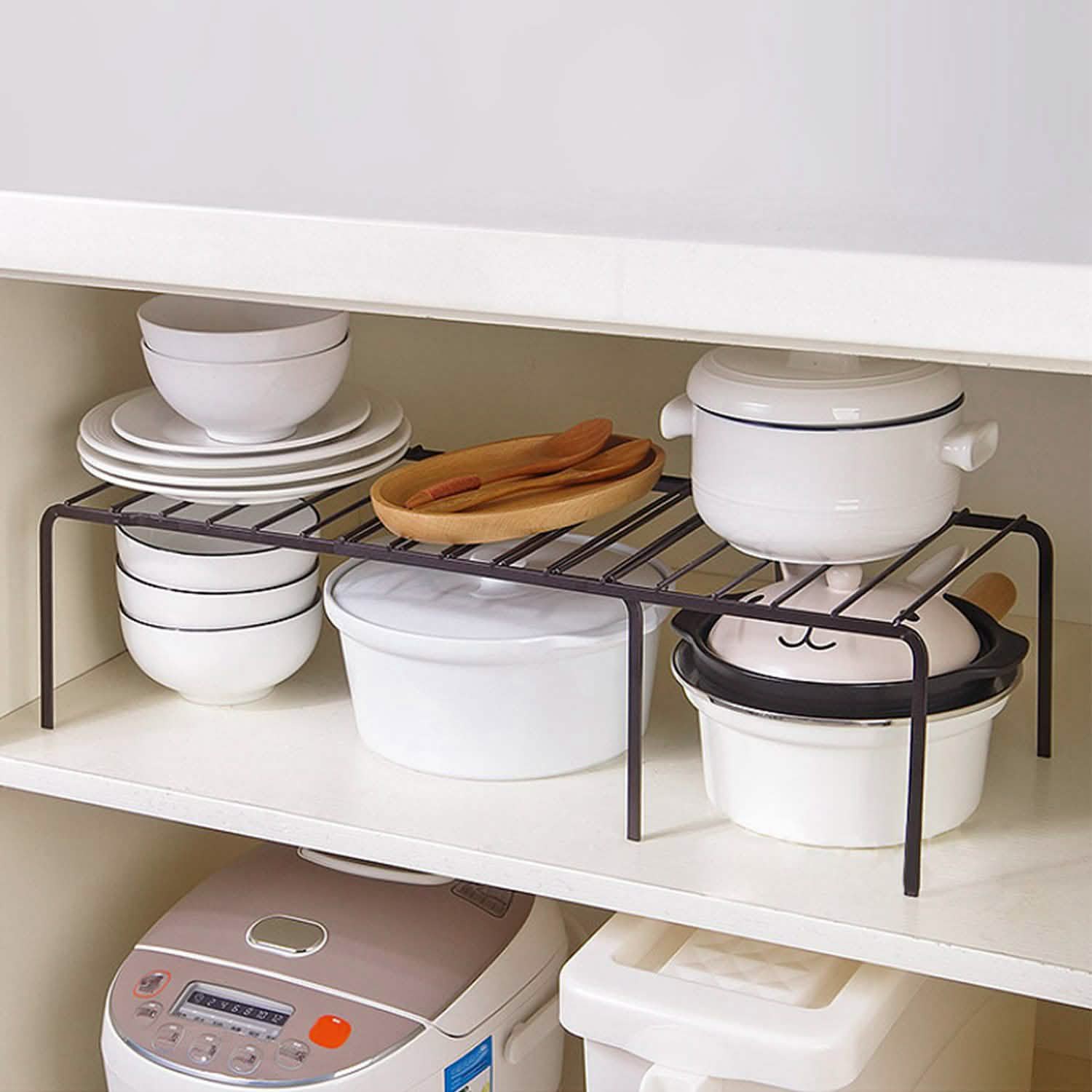 Expandable Kitchen Counter Metal Cabinet Kitchen Storage - Tophatter Daily Deals