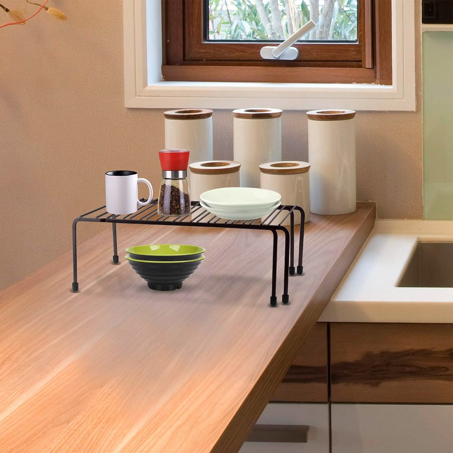 Expandable Kitchen Counter Metal Cabinet Kitchen Storage - Tophatter Daily Deals