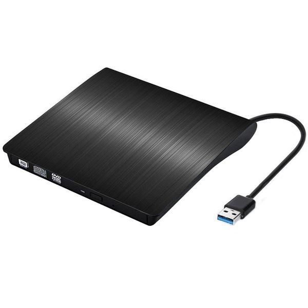 External CD Drive USB 3.0 Black External CD Drive - Tophatter Daily Deals