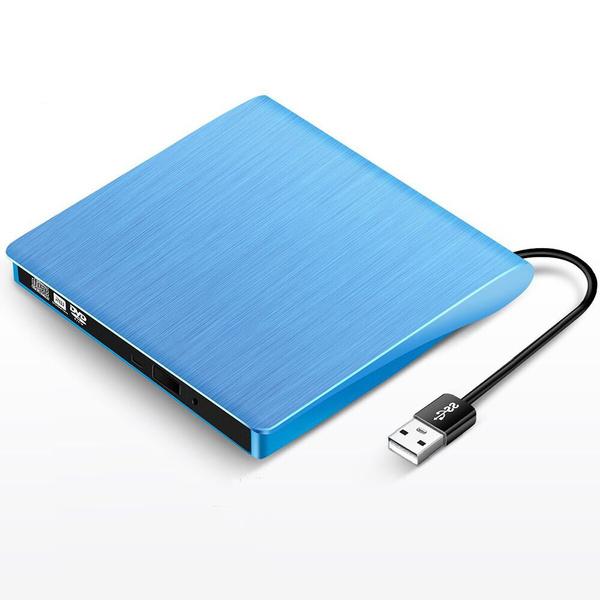 External CD Drive USB 3.0 Blue External CD Drive - Tophatter Daily Deals