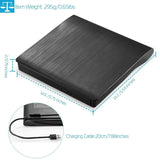 External CD DVD Drive USB 3.0 Slim Computer Accessories - Tophatter Daily Deals