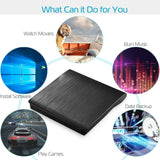 External CD DVD Drive USB 3.0 Slim Computer Accessories - Tophatter Daily Deals
