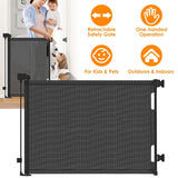 Extra Wide Child Safety Gate Retractable Door Baby Gear - Tophatter Daily Deals