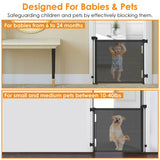 Extra Wide Child Safety Gate Retractable Door Baby Gear - Tophatter Daily Deals