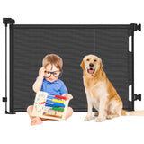 Extra Wide Child Safety Gate Retractable Door Baby Gear - Tophatter Daily Deals