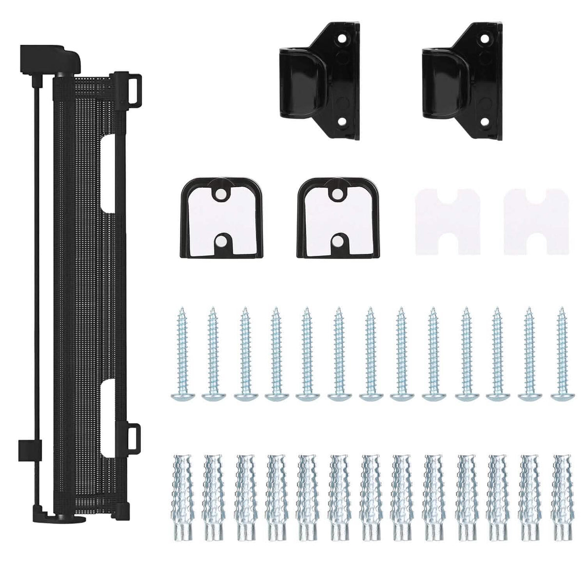 Extra Wide Child Safety Gate Retractable Door Baby Gear - Tophatter Daily Deals