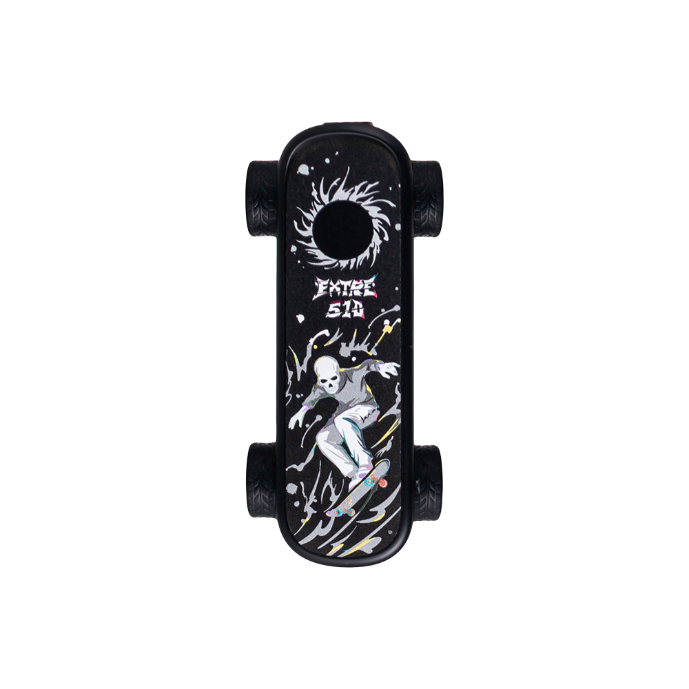 Extre Play Deck Skateboard 510 Battery Black Metal Vaporizers - Tophatter Daily Deals