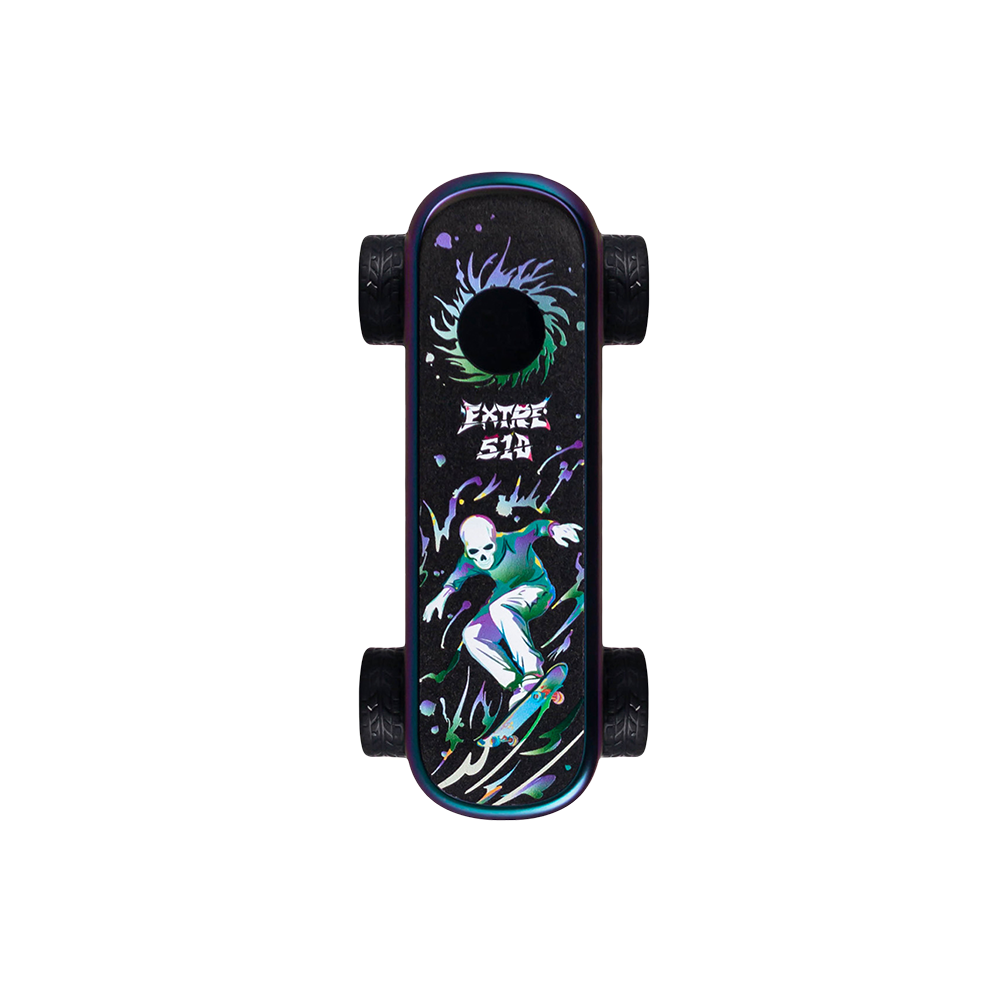 Extre Play Deck Skateboard 510 Battery Rainbow Metal Vaporizers - Tophatter Daily Deals